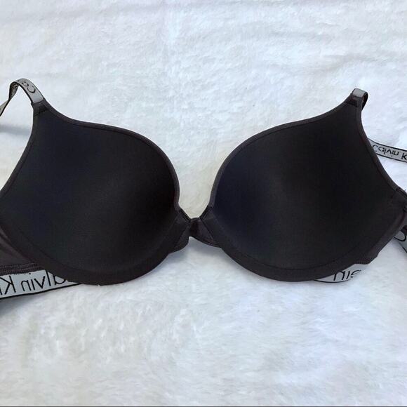 Calvin Klein NWOT Dark Grey Demi Bra Women 36C *Pls See Description* - Picture 8 of 11